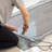 Stick-On Fiberglass Screen Repair Kit 3 in. x 3 in., Gray