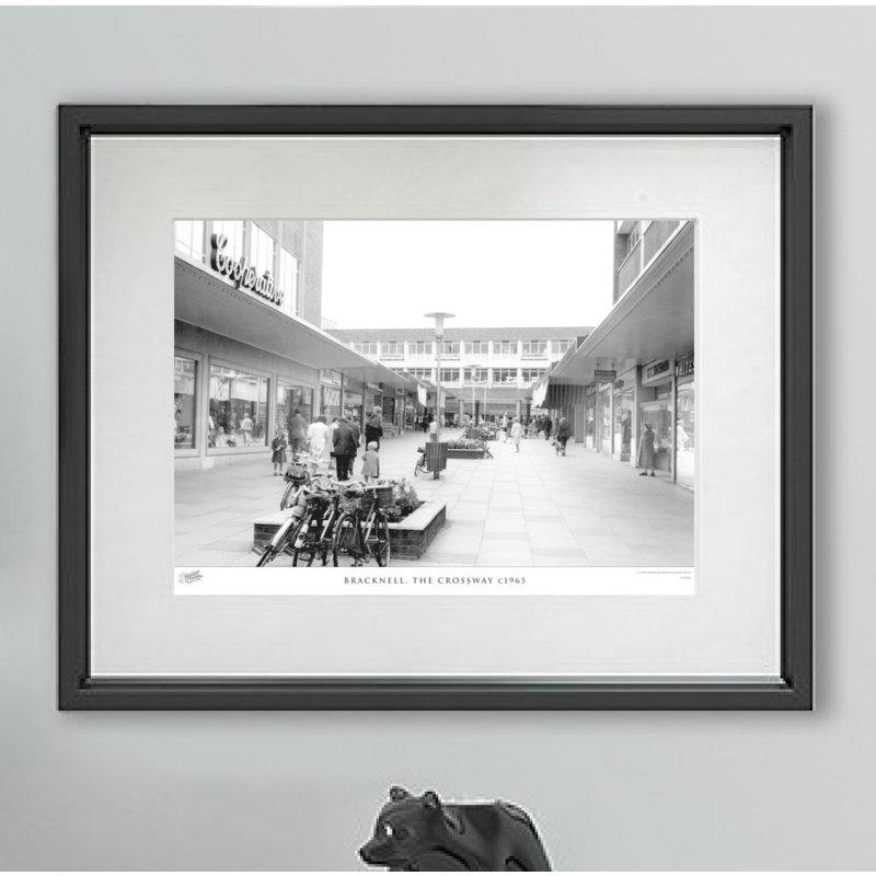 Bracknell, The Crossway C1965 - Single Picture Frame Print, 45cm H X 60cm W x 2cm D