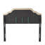 Tête de lit capitonnée capitonnée en bois massif avec pieds en métal durables, tête de lit à hauteur réglable avec garniture cloutée, tête de lit en tissu au design moderne capitonné-443168239-443168237
