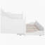 Lit de jour simple blanc avec couchette