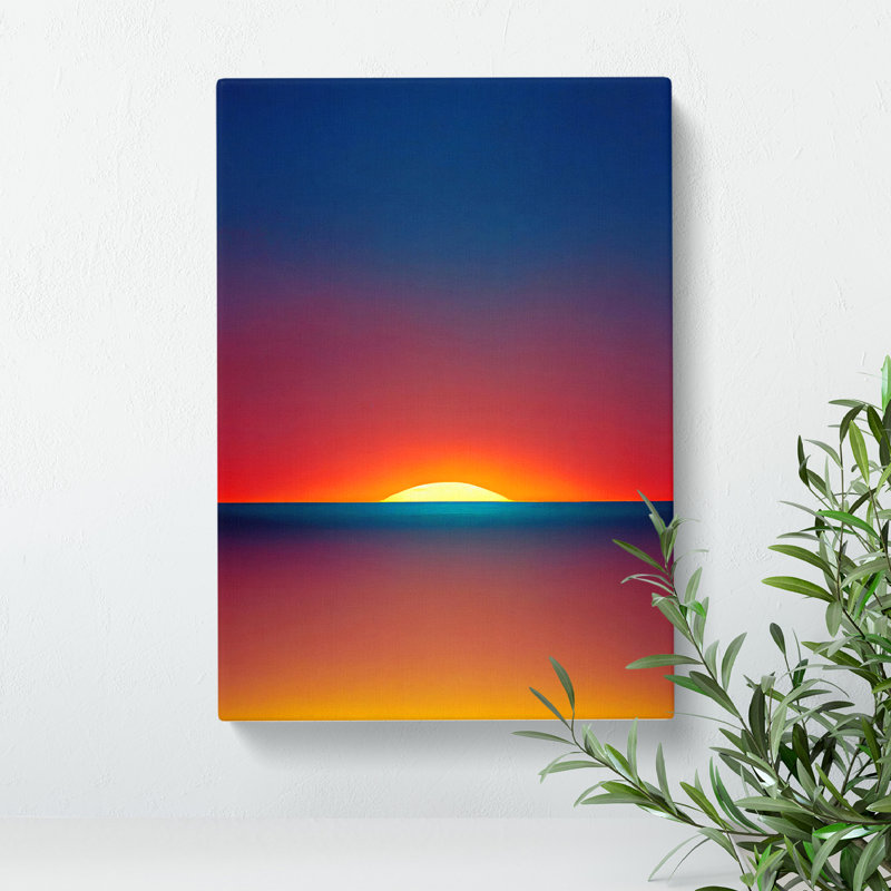XV1022-4264X Stupendous Abstract Sunset - Print, No Matte, 50cm H x 35cm W, Wrapped Canvas