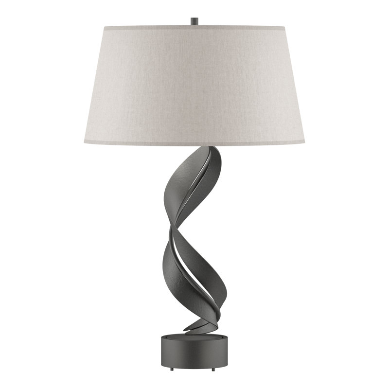 Folio 25.1" Table Lamp, Flax, Natural Iron