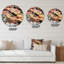 Huile sur toile texturée composition I - horloge murale moderne-59914990