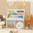 Fifield White Kids Bookcase with 3 Tiers and Toy Storages