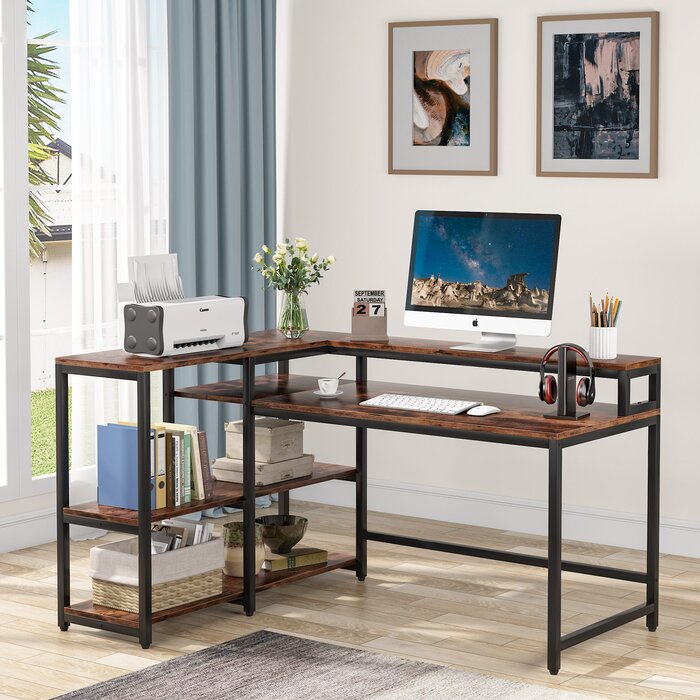 17 Stories Eleftherios 55'' Desk & Reviews | Wayfair