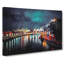 Moscow At Night - Wrapped Canvas Painting-55362430