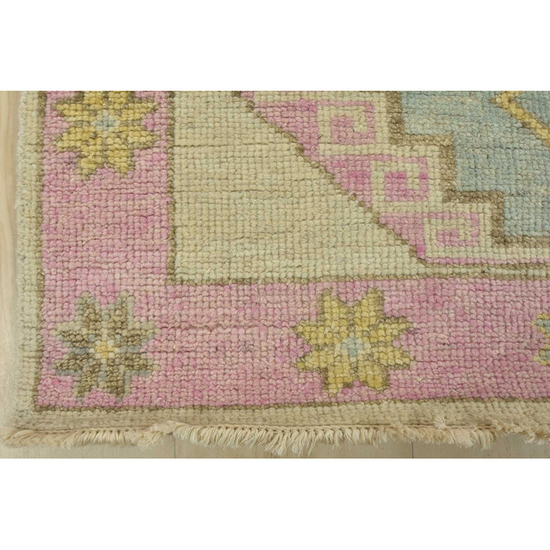 One-of-a-Kind 3′ X 19’5” Runner Wool Area Rug in White
