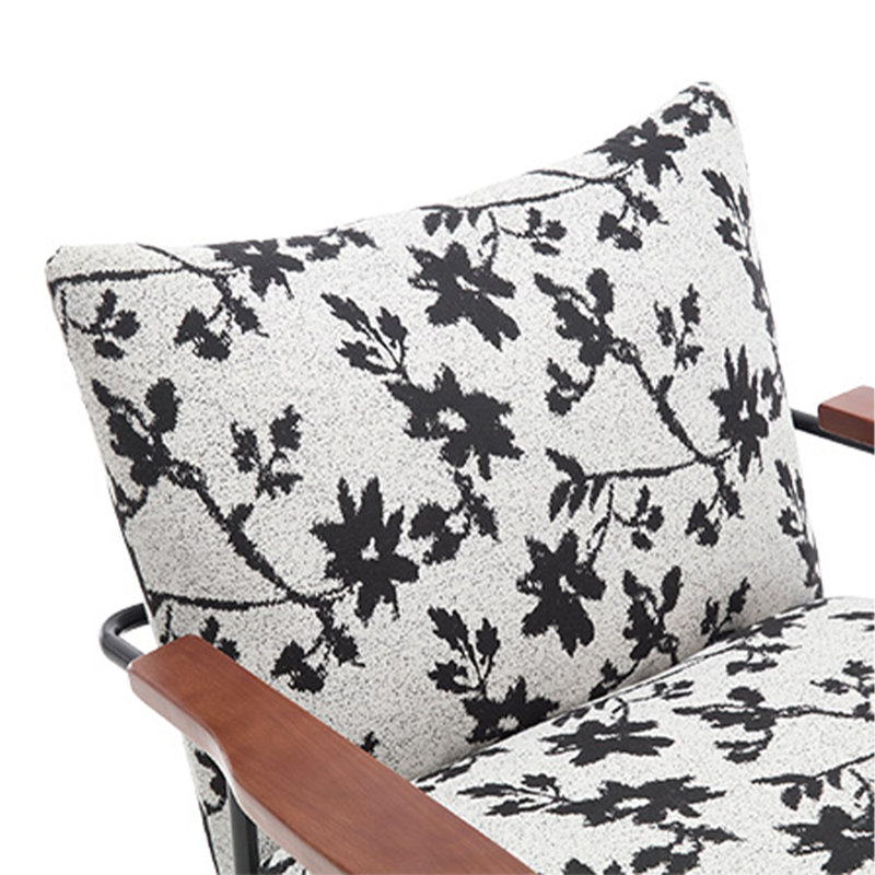 Fauteuil à bascule Modern, Noir / blanc