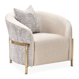 Lisbon 35.5'' Wide Chenille Barrel Chair