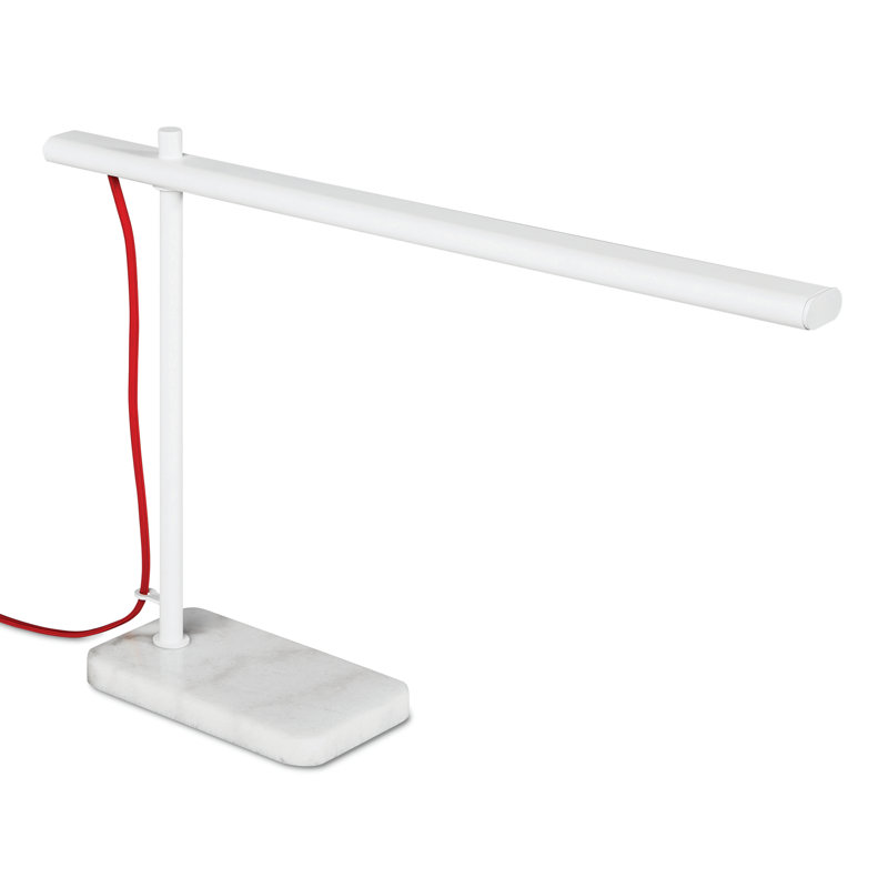 Lewis LED Desk Table Lamp, White