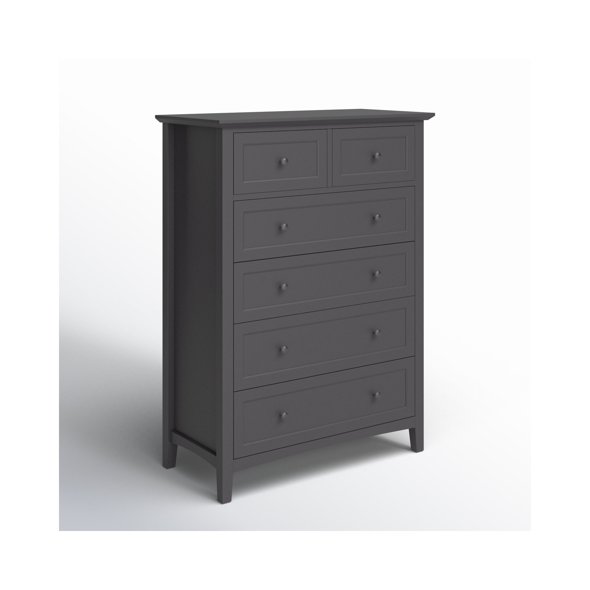Renee 5 - Drawer Dresser, Black