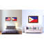 « philippines country flag », impression sur toile encadrée-41274280-41933697