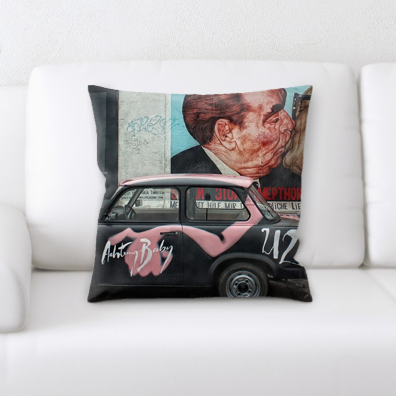 Berlin Wall Throw Pillow