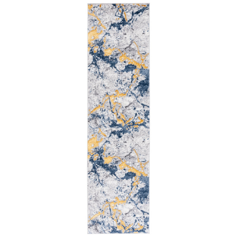 Lujuan Performance Performance Abstract Rug, Runner 2'2" x 8'