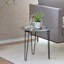Table de bout en fer avec plateau à 3 pieds-79213324