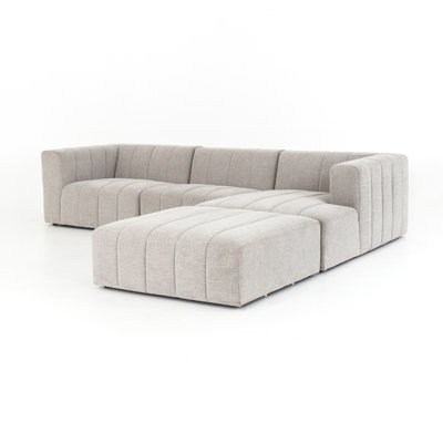 Canapé et chaise longue avec repose-pieds Bowry