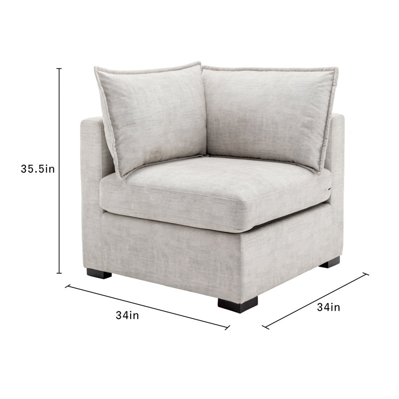 Fauteuil d'appoint Bennett, Polyester brun clair