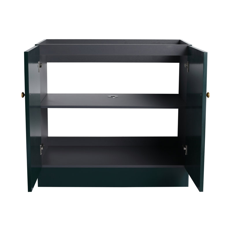 Freestanding Bathroom Vanity -Excluding Sink, Dark Green