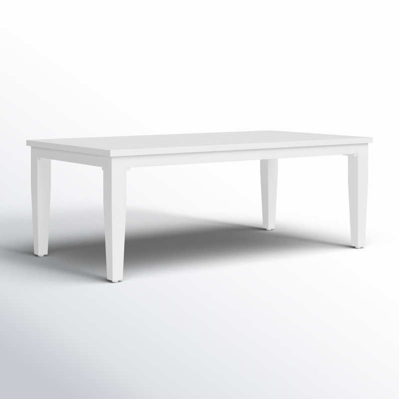 Lilah White Aluminum Coffee Table