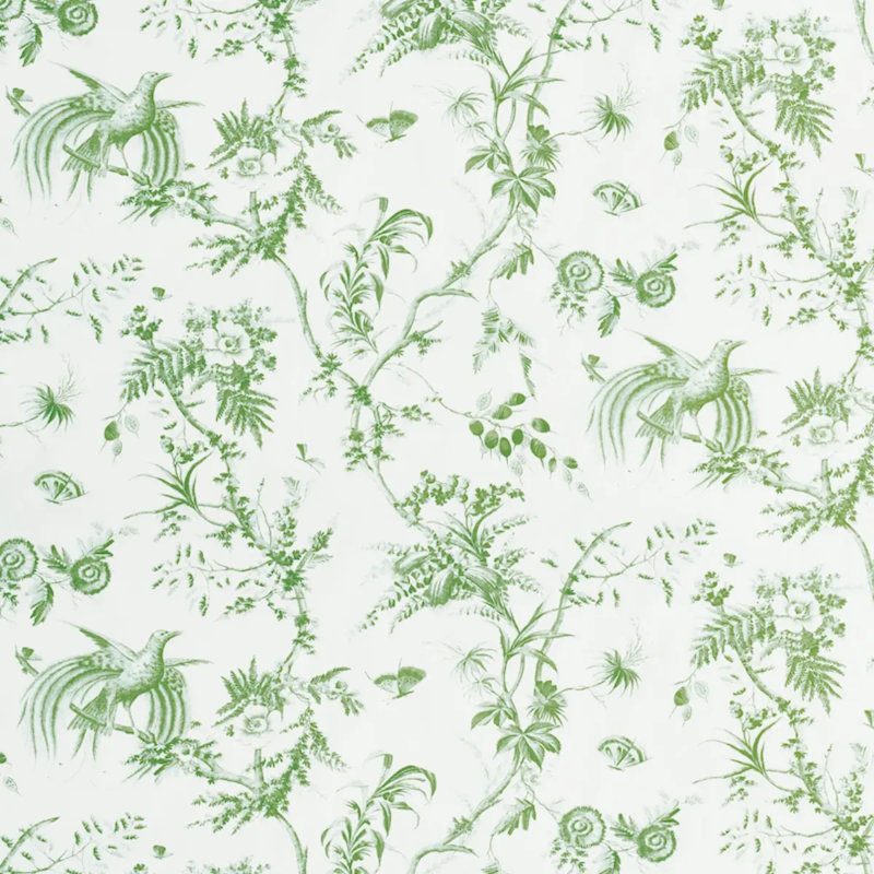 Tissu 100% coton Toile de La Prairie, Vert