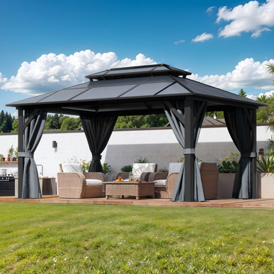 Aluminum Double Roof Patio Gazebo