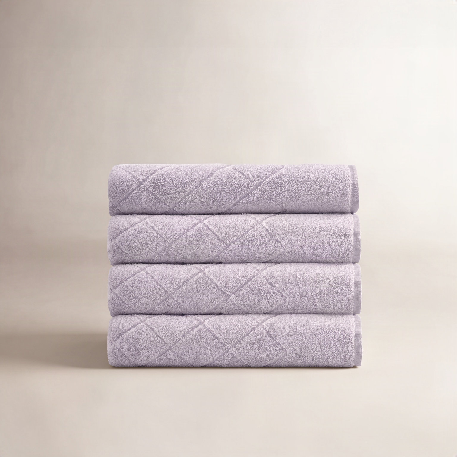 Turkish Cotton Bath Towel Set, Lilac
