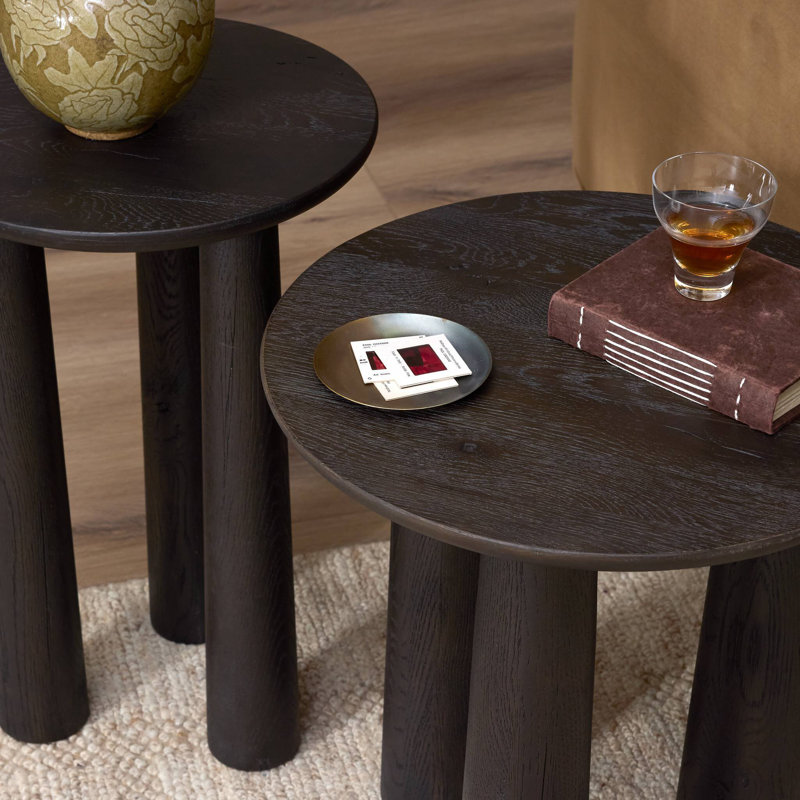Cooper Solid Wood Nesting End Table