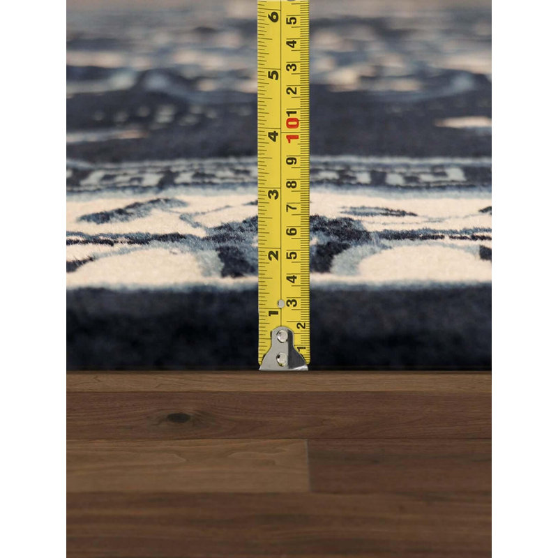 Savannha Floral Area Rug in Blue