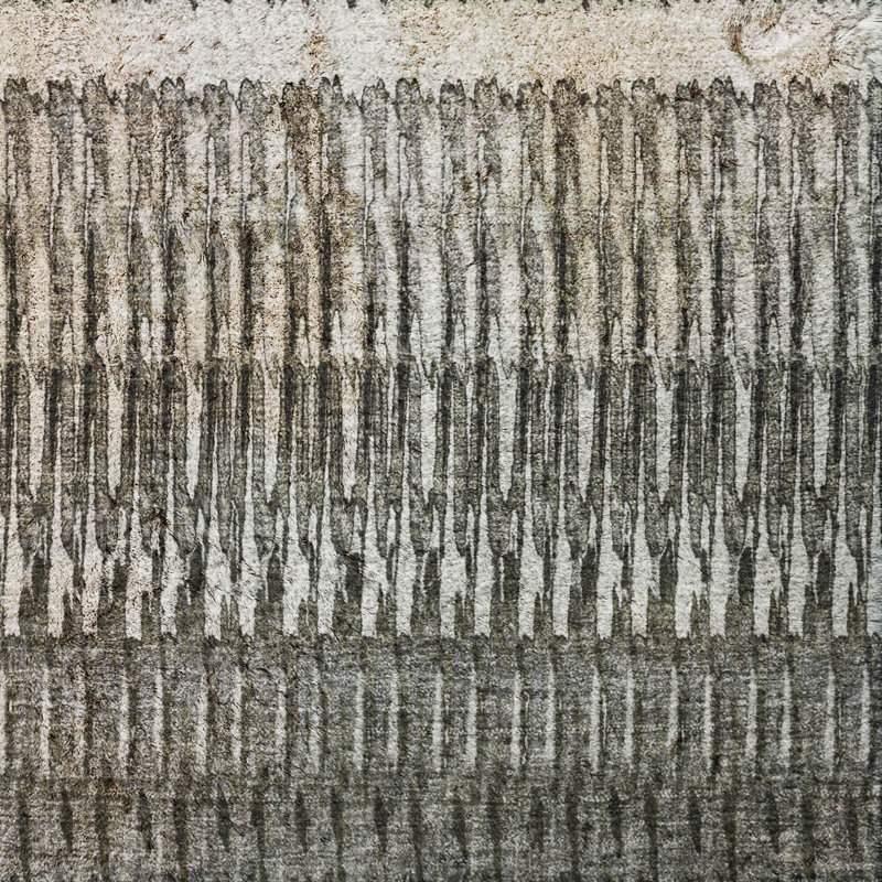Tapis à poil long de qualité supérieure lavable à la machine Dream ADS589, Gris, 10 pi x 14 pi