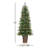 White 6' Pre-Lit Pine Tree