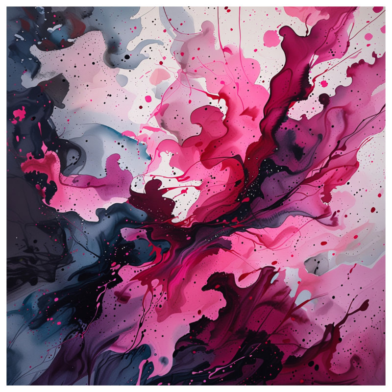 Rideau de douche Abstract Art, 70in W x 84in H