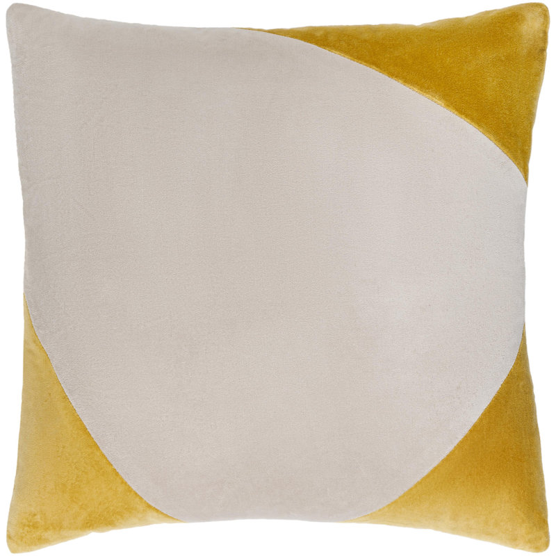 Denny Cotton Pillow Cover, Oatmeal, 20" x 20", Pillow Cover Only - No Insert