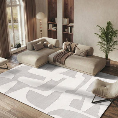 Tapis gris / ivoire Casablanca 790