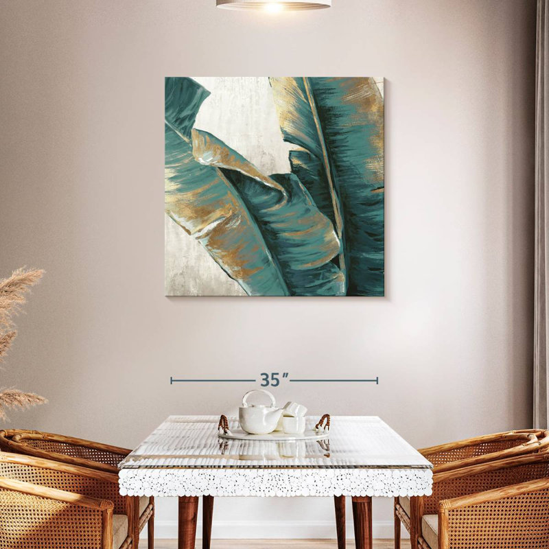 Harnek Rustic Banana Leaf, 36" H x 36" W