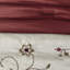Édredon grand lit rouge 7 pièces - Broderie décorative en tissu, taies décoratives, taies décoratives, jupe de lit-124754814-124754818