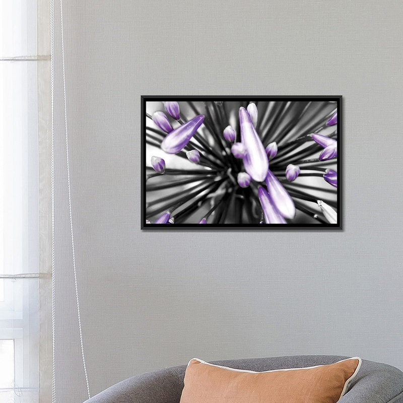 « mauve fleur », reproduction de photo sur toile tendue, H 26 po x l 40 po x P 1,5 po, Toile tendue, Pas de tapis