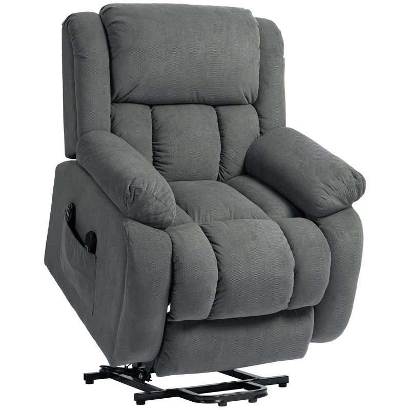 93cm Wide Velvet Lift Assist Standard Recliner