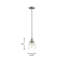 Shameka 1 - Light Single Bell Pendant-56056510