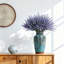 Vase à fleurs en céramique unique, décoration intérieure moderne (bleu)