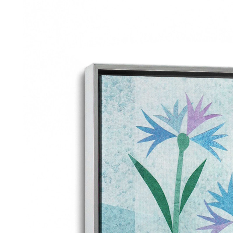 Reproduction d'art sur toile "Wilderness Collage IX" par Kim Conway, Argent argent, H 12 po x l 8 po
