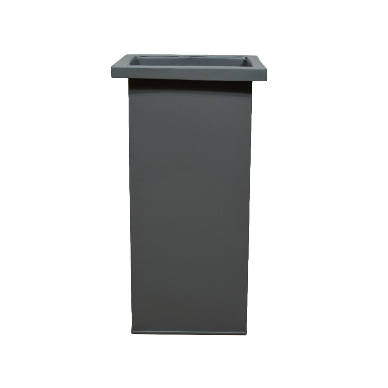 Pot à fleur 100% fer Fioretta, Vert, H 22,05 po x l 11,42 po x P 11,42 po