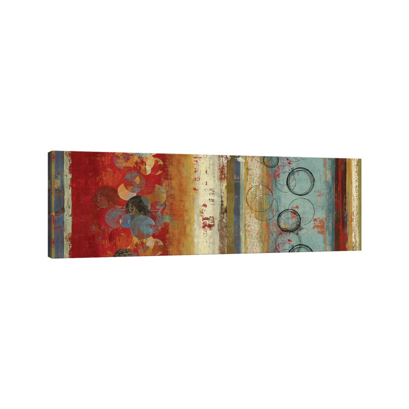 Field Of Blue by Tom Reeves - Wrapped Canvas Panoramic Print, 30.48 cm H x 91.44 cm W x 1.91 cm D