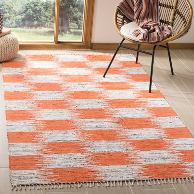 Opie Hand Woven Cotton Ikat Rug