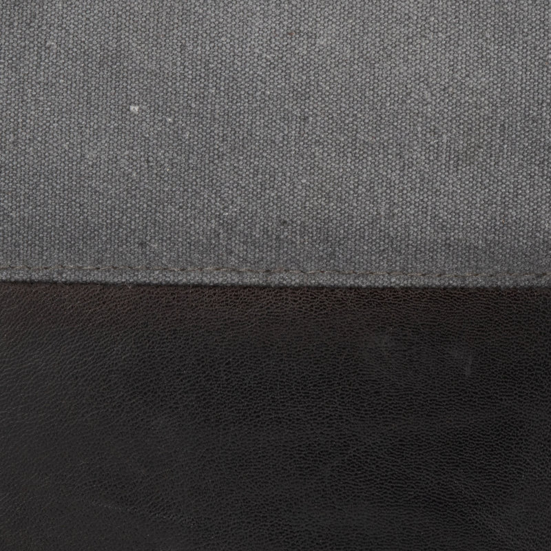 Toile en cuir et toile grise, Gris