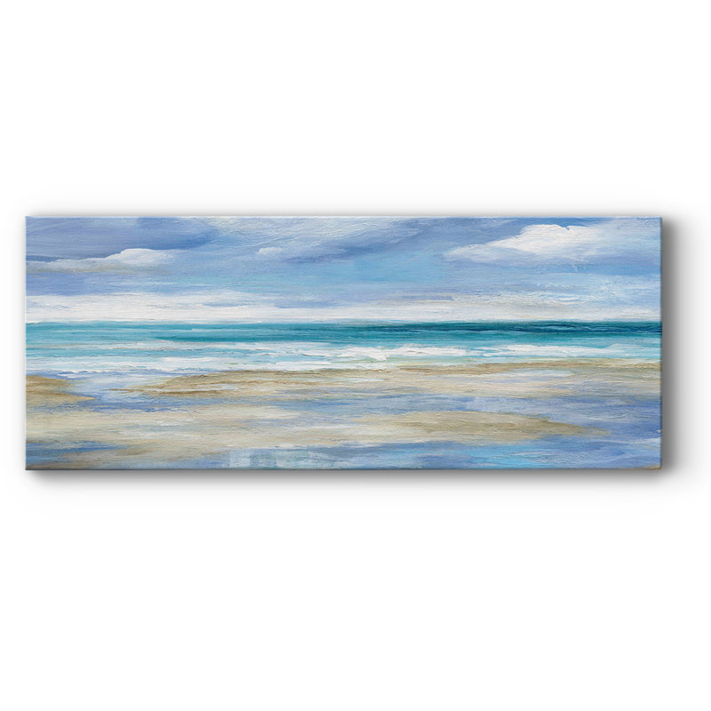 Littoral délavé I, H 8 po x l 20 po x P 1,5 po