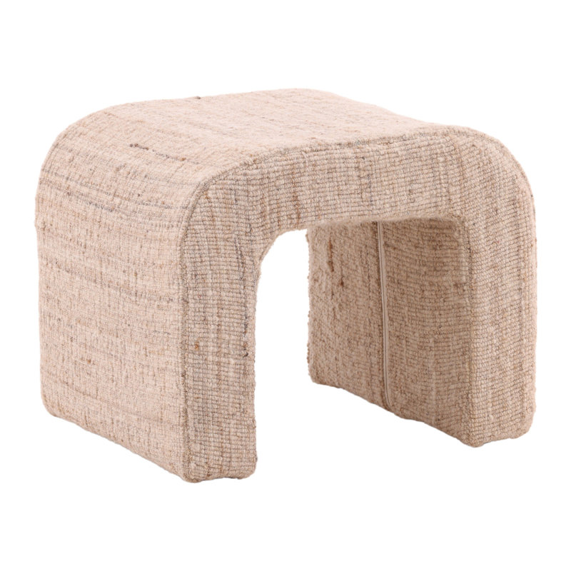 Grand tabouret d'appoint 15 po Yaelle, beige