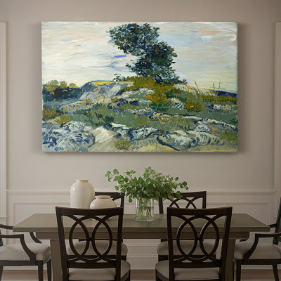 Roches avec chêne - Vincent van Gogh - Toile tendue avec châssis - 1888
