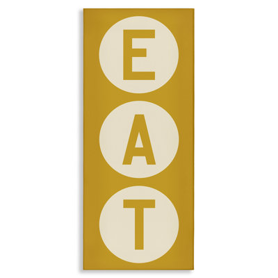 " Retro Style Eat Circle Letters Sign " by Ryan Fowler