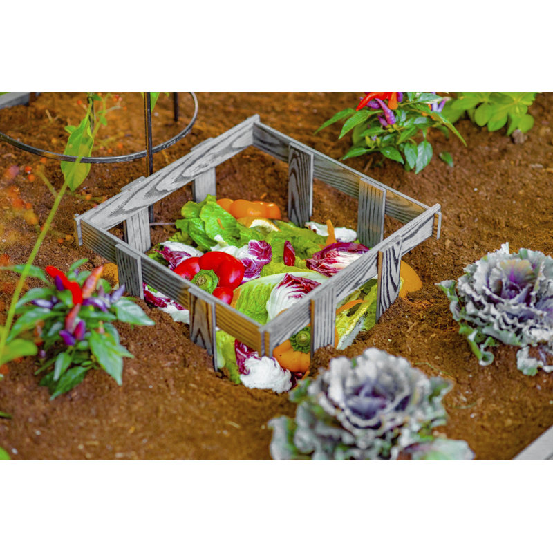 Lit de jardin surélevé en plastique Urbana, Gris, H 22 po x l 60 po x P 36 po