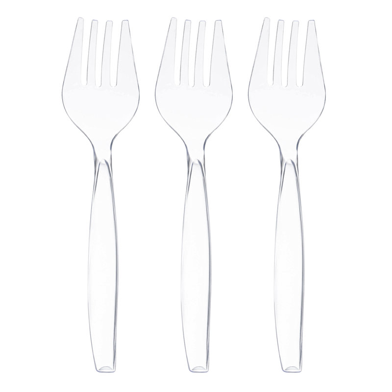 Clear Disposable Plastic Serving Forks